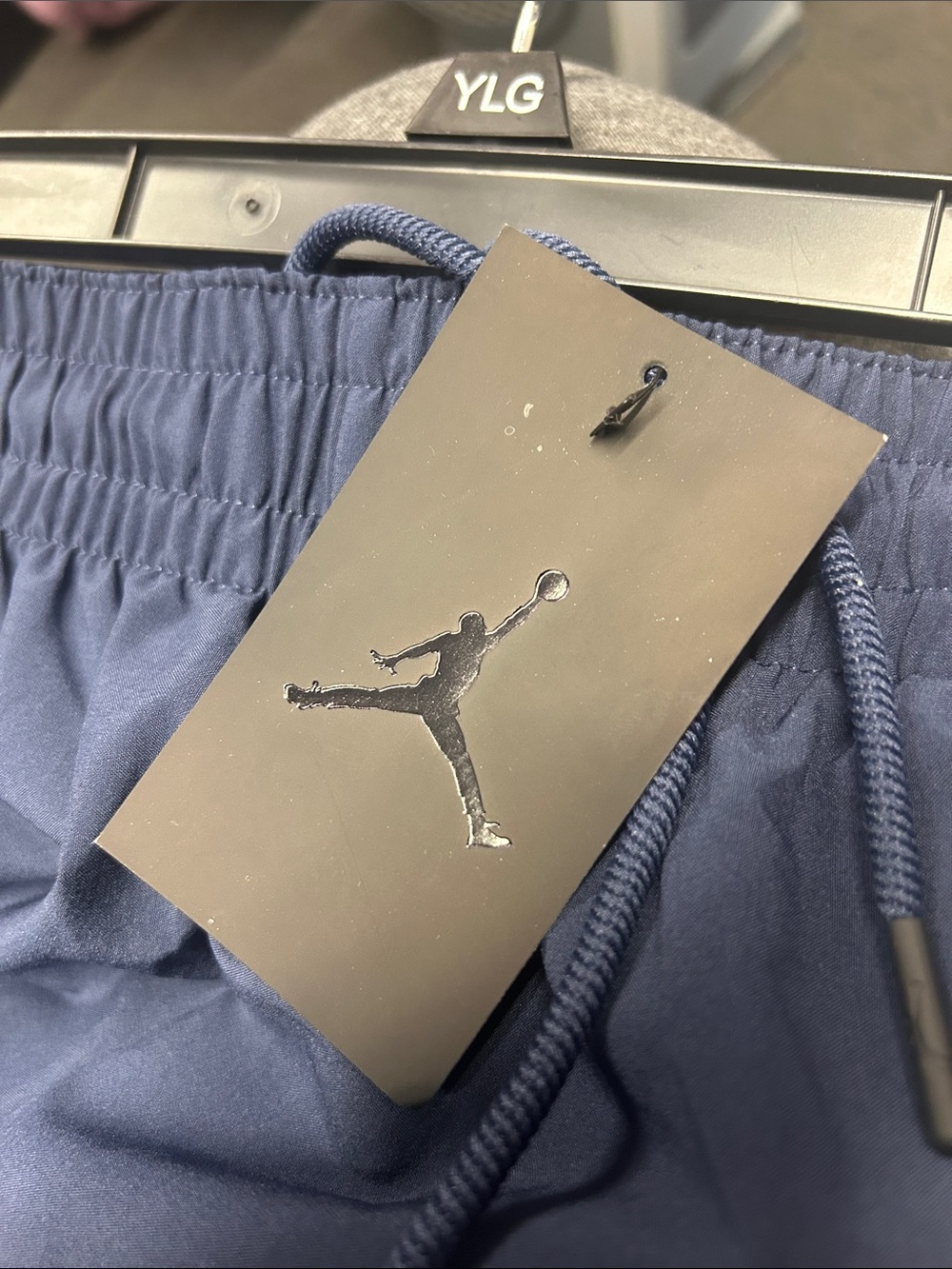 Nike Jordan Navy Athletic training Shorts with white Side Stripes - Picture 3 of 4